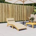 Miniatyrbillede 1 af 9: hynde til liggestol 180x60x3 oxfordstof beige