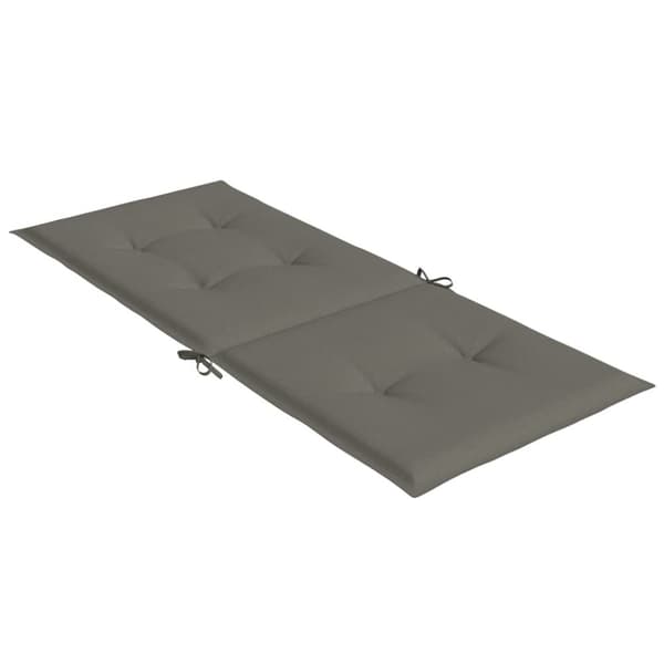 Stolsdynor högt ryggstöd 2 st melerad mörkgrå 120x50x4 cm tyg