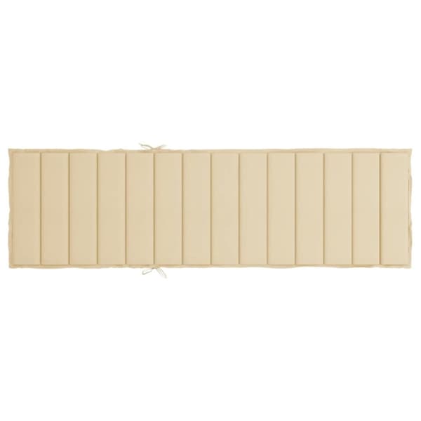 Solsängsdyna beige 200x70x3 cm oxfordtyg