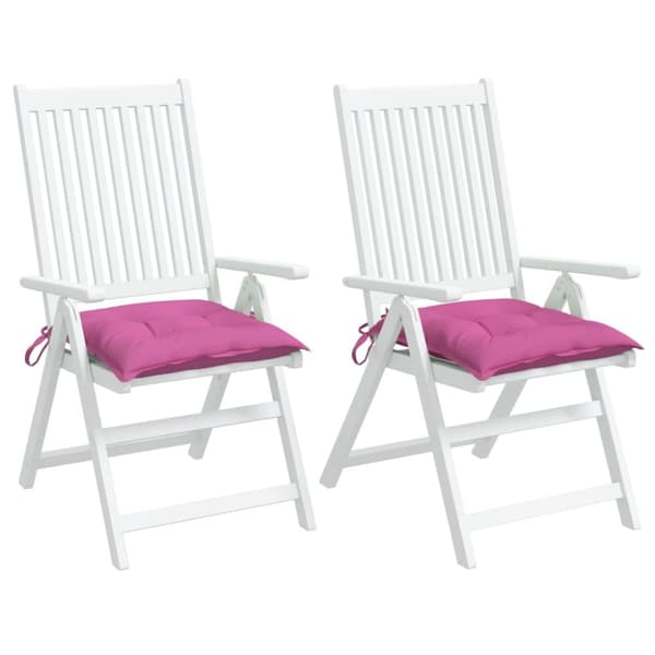 stolehynder 2 stk. 50x50x7 cm oxfordstof pink