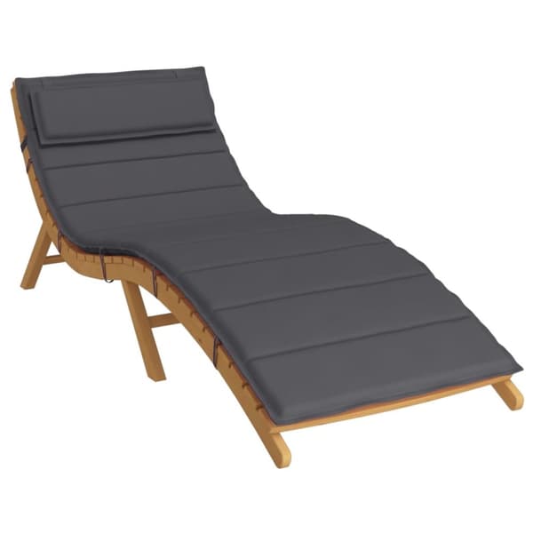 Dyna till solsäng antracit 180x60x3 cm oxfordtyg