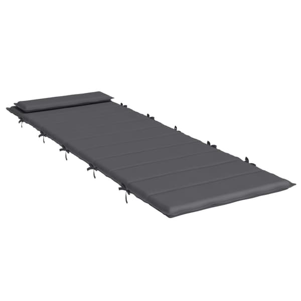 Dyna till solsäng antracit 180x60x3 cm oxfordtyg