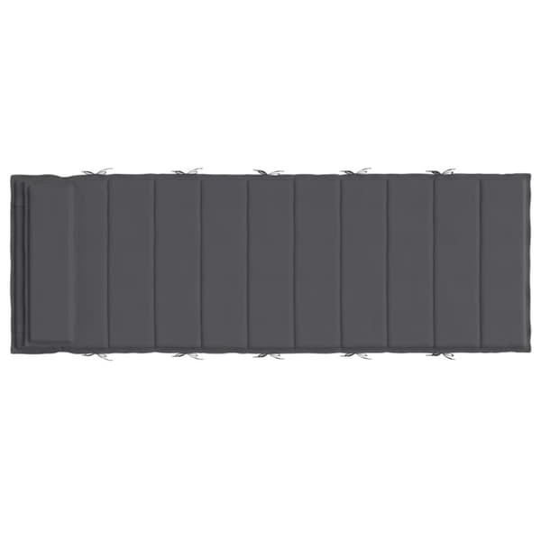 Dyna till solsäng antracit 180x60x3 cm oxfordtyg