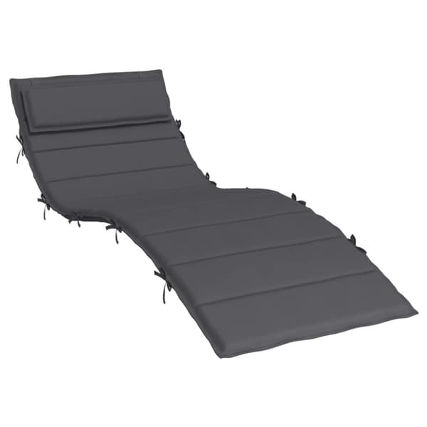 Dyna till solsäng antracit 180x60x3 cm oxfordtyg