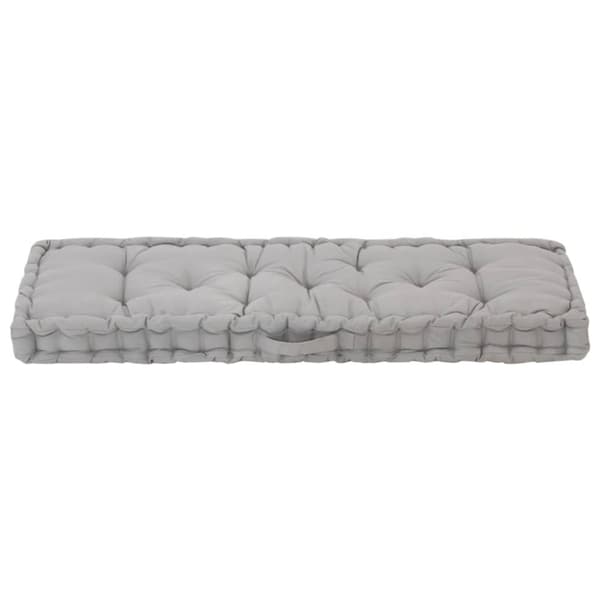 hynde til pallesofa 120x40x7 cm bomuld grå