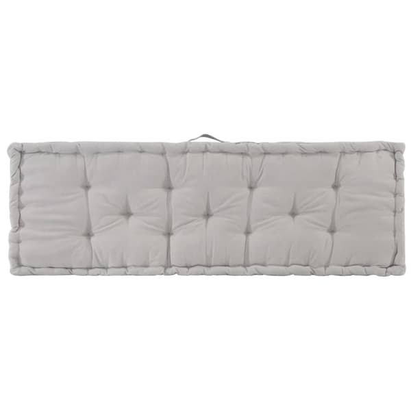 hynde til pallesofa 120x40x7 cm bomuld grå