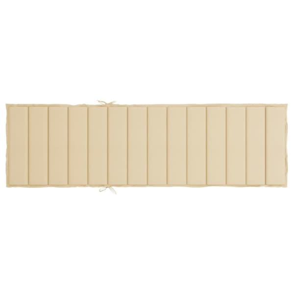 Solsängsdyna beige 200x60x3 cm oxfordtyg