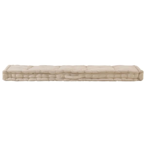 Dyna till pallsoffa 2 st bomull beige