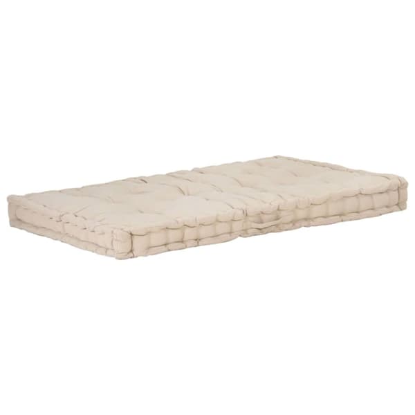 Dyna till pallsoffa 2 st bomull beige