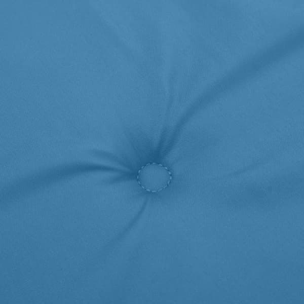 Stolsdynor lågt ryggstöd 4 st melerad blå 100x50x4 cm tyg
