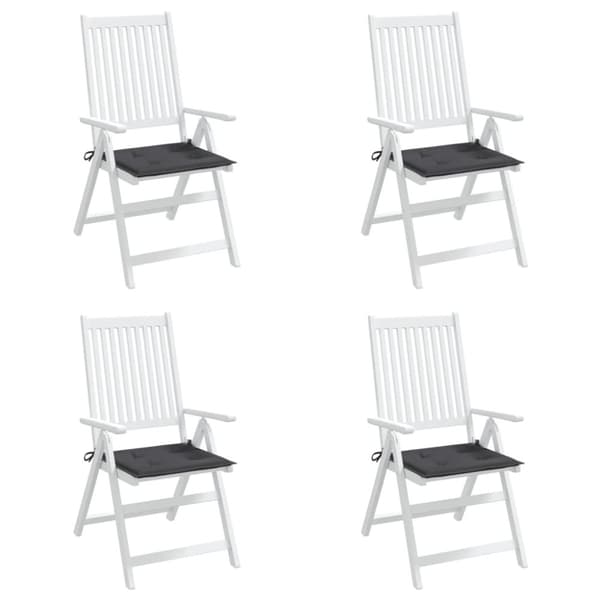 hynder til havestol 4 stk. 50x50x3 cm oxfordstof antracitgrå