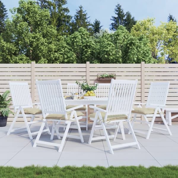 stolehynder 6 stk. 40x40x7 cm oxfordstof beige