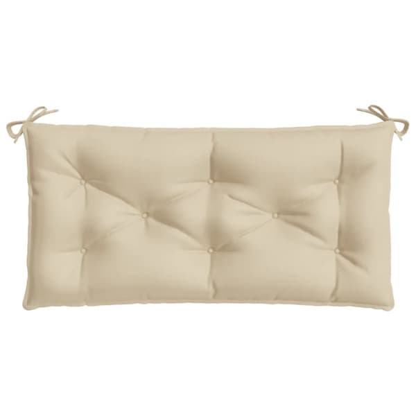 hynder til havebænk 2 stk. 100x50x7 cm oxfordstof beige