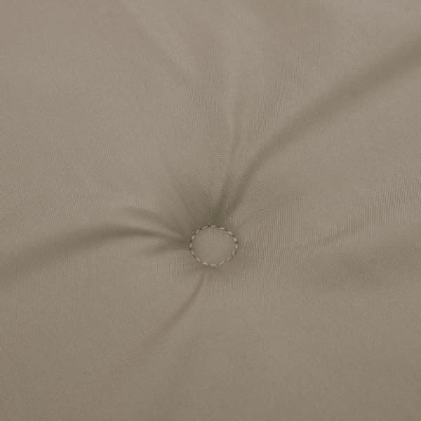 Bänkdyna för trädgården taupe 200x50x3 cm oxfordtyg