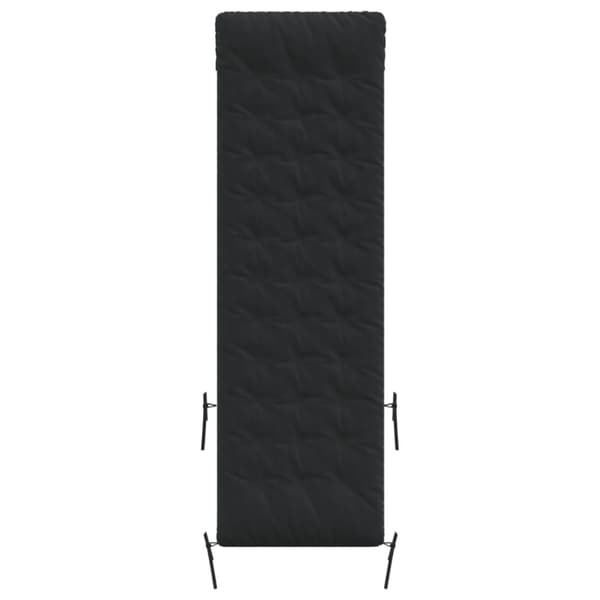 vidaXL Aurinkotuolin pehmuste musta 160x50x10 cm mikrokuitu