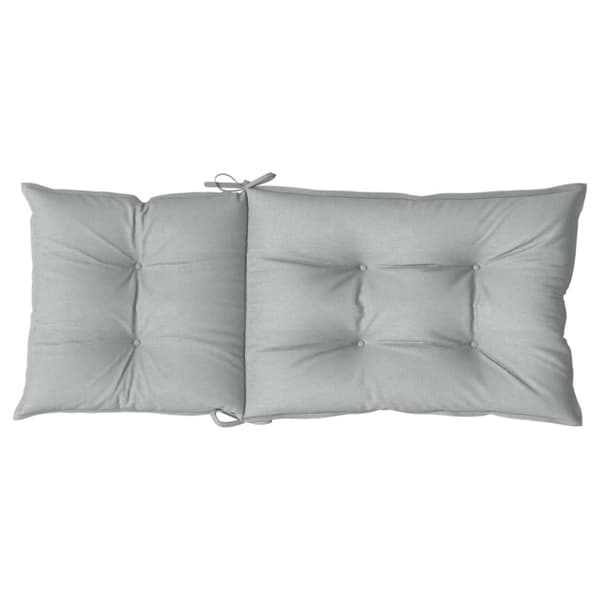 vidaXL stolehynder med høj ryg 4 stk. 120x50x7 cm stof lysegrå