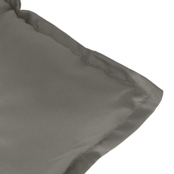 vidaXL stolehynder med lav ryg 2 stk. 100x50x7 cm stof mørkegrå