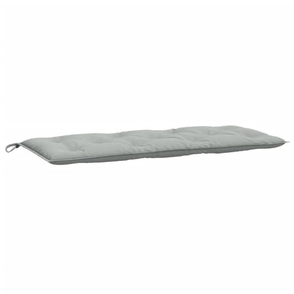 vidaXL Bänkdyna 2 st melerad ljusgrå 120x50x7 cm tyg