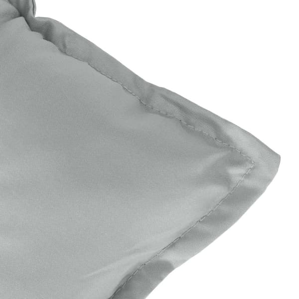 vidaXL Bänkdyna 2 st melerad ljusgrå 120x50x7 cm tyg