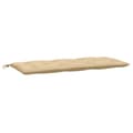 Miniatyrbillede 5 af 10: vidaXL hynder til havebænk 2 stk. 120x50x7 cm stof meleret beige