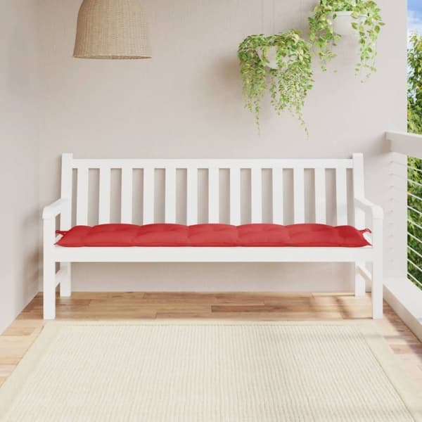 vidaXL hynde til havebænk 180x50x7 cm oxfordstof rød