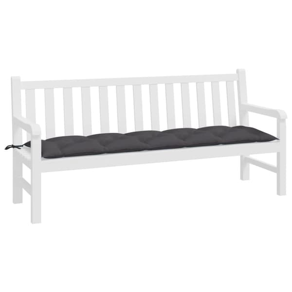vidaXL hynde til havebænk 180x50x7 cm oxfordstof antracitgrå