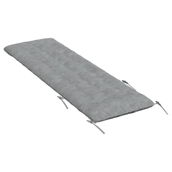 vidaXL Solsengpute grå 160x50x10 cm imitert semsket skinn