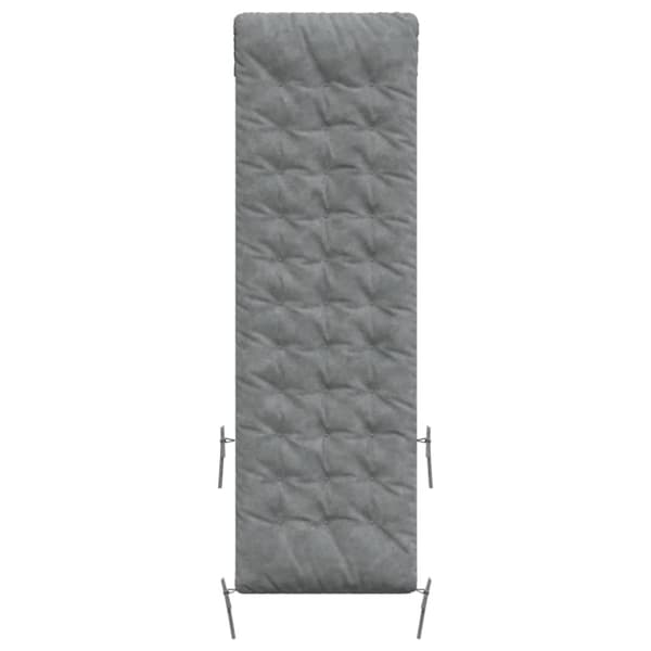 vidaXL Solsengpute grå 160x50x10 cm imitert semsket skinn
