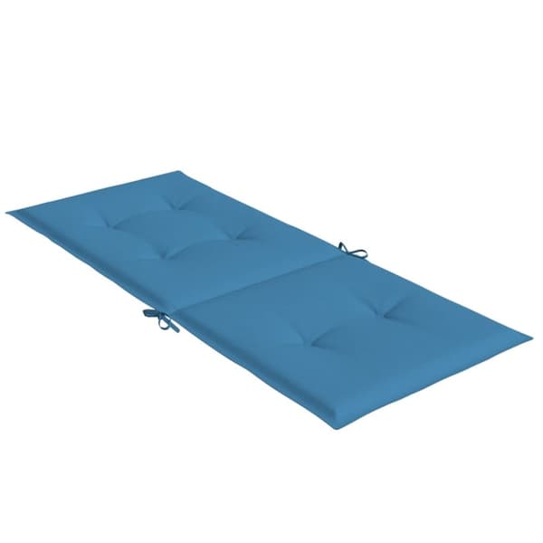 vidaXL stolehynder med høj ryg 6 stk. 120x50x4 cm stof blå