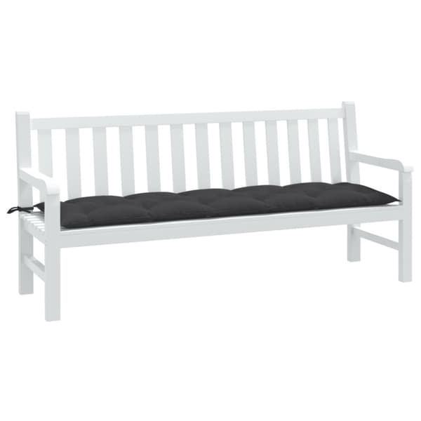 vidaXL hynde til havebænk 180x50x7 cm stof meleret antracitgrå
