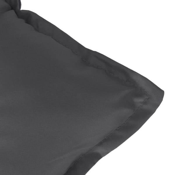 vidaXL stolehynder med lav ryg 2 stk. 100x50x7 cm stof antracitgrå