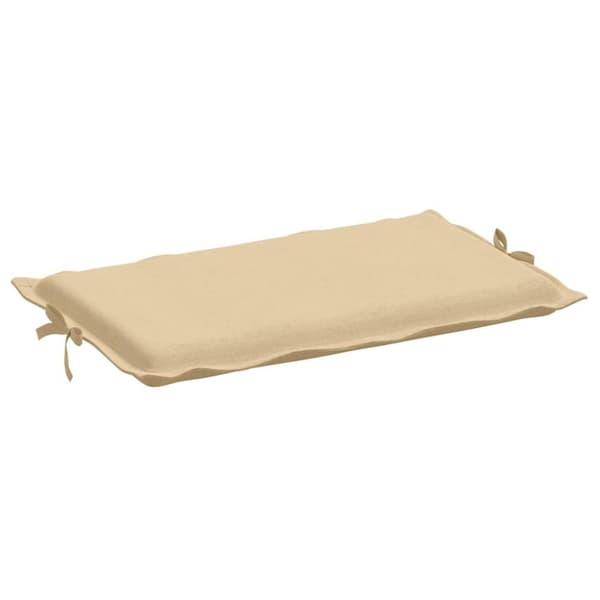 vidaXL hynde til liggestol 186x58x3 cm stof meleret beige