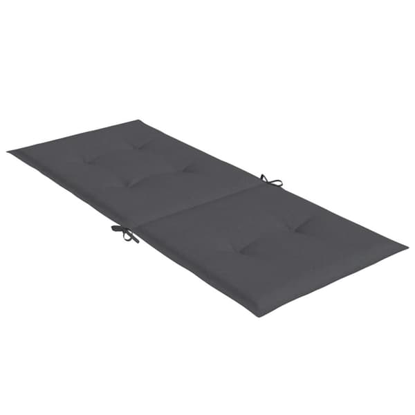 vidaXL Stolsdynor högt ryggstöd 6 st melerad antracit 120x50x4 cm tyg