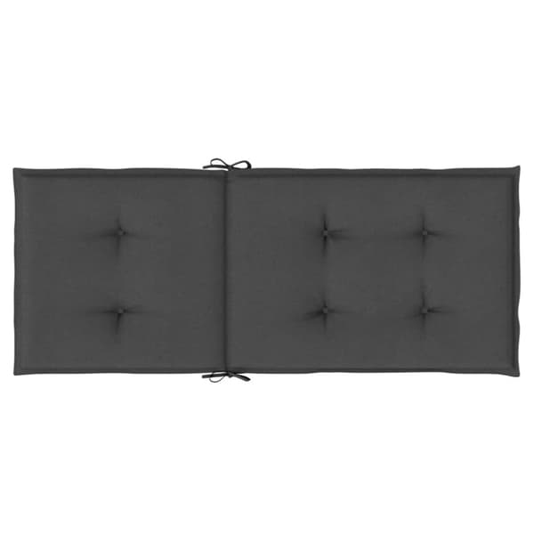 vidaXL Stolsdynor högt ryggstöd 6 st melerad antracit 120x50x4 cm tyg