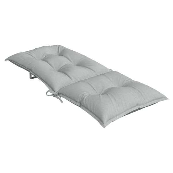 vidaXL stolehynder med høj ryg 6 stk. 120x50x7 cm stof lysegrå