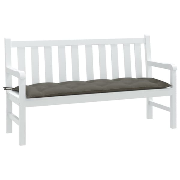 vidaXL hynde til havebænk 150x50x7 cm stof meleret mørkegrå