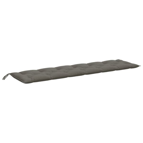 vidaXL hynder til havebænk 2 stk. 200x50x7 cm stof meleret mørkegrå