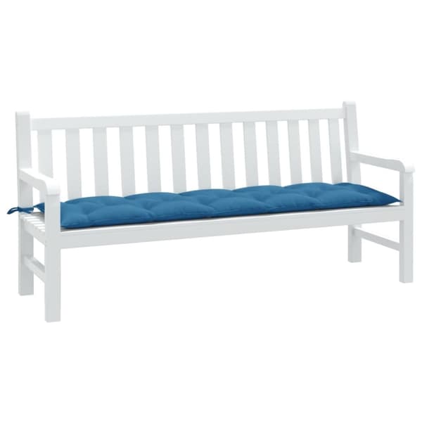 vidaXL hynde til havebænk 180x50x7 cm stof meleret blå