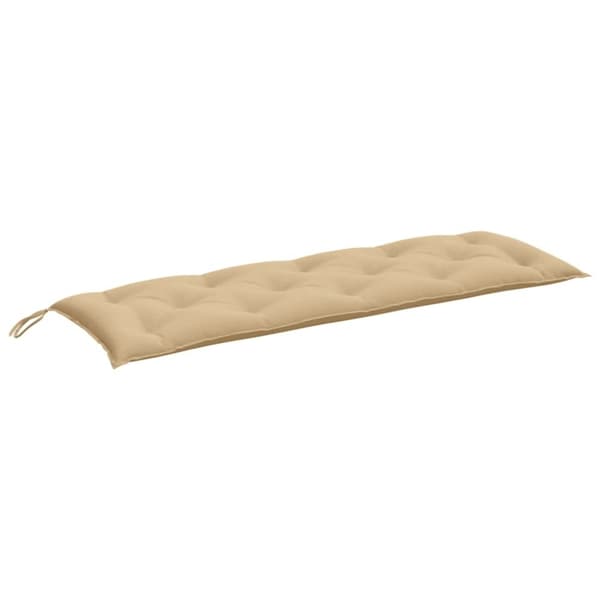 vidaXL Bänkdyna melerad beige 150x50x7 cm tyg