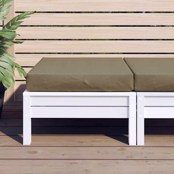 vidaXL Palldyna melerad taupe 60x60x10 cm tyg