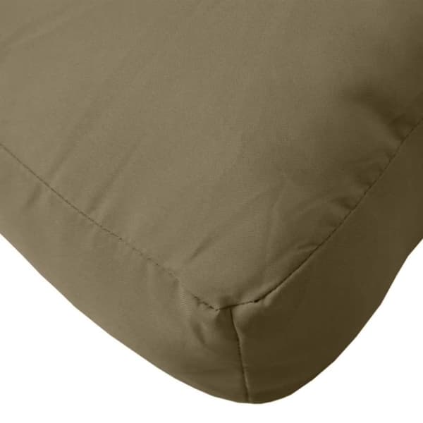 vidaXL Palldyna melerad taupe 60x60x10 cm tyg