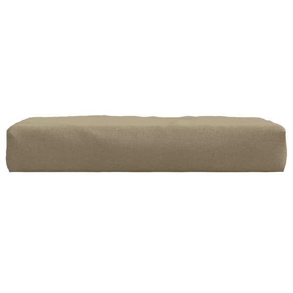 vidaXL pallehynde 60x60x10 cm stof meleret gråbrun