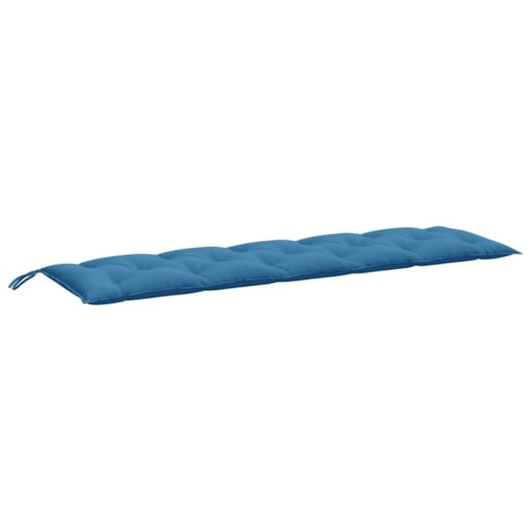 vidaXL Bänkdyna melerad blå 180x50x7 cm tyg