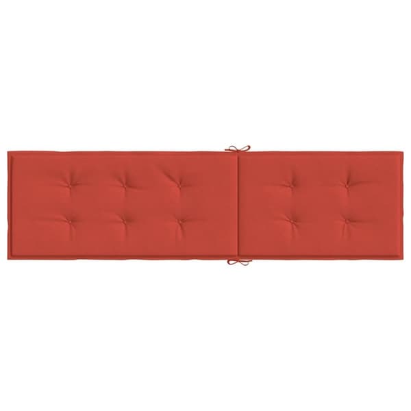 vidaXL hynde til dækstol (75+105)x50x3 cm stof meleret rød