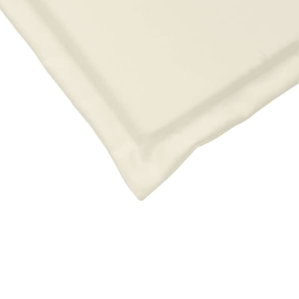 vidaXL udendørs sædehynder 2 stk. 45x45x2 cm firkantet cremefarvet