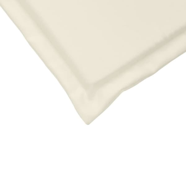 vidaXL udendørs sædehynder 6 stk. 45x45x2 cm firkantet cremefarvet