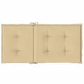 Miniatyrbillede 7 af 10: vidaXL stolehynder med lav ryg 4 stk. 100x50x4 cm stof beige