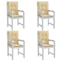 Miniatyrbillede 1 af 10: vidaXL stolehynder med lav ryg 4 stk. 100x50x4 cm stof beige