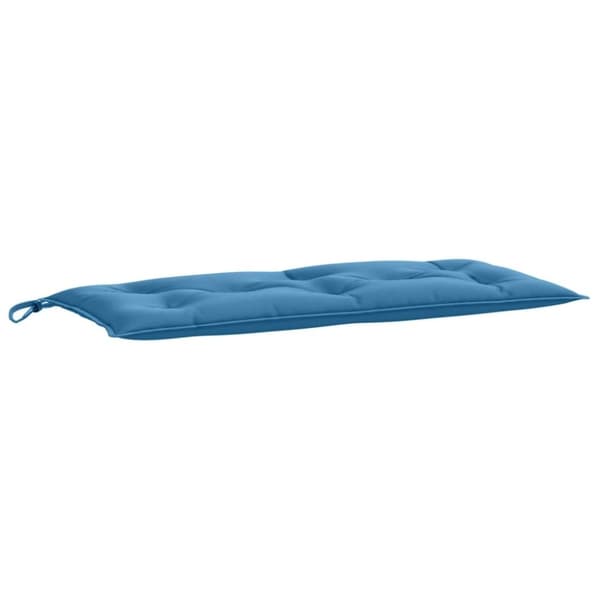 vidaXL hynder til havebænk 2 stk. 100x50x7 cm stof meleret blå