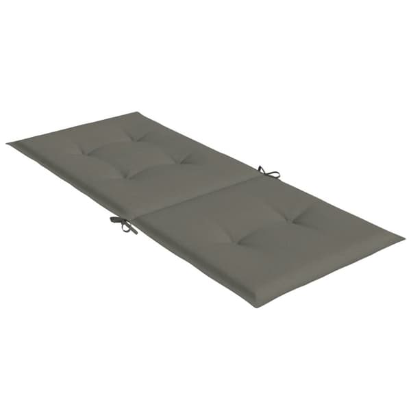 vidaXL stolehynder med høj ryg 6 stk. 120x50x4 cm stof mørkegrå